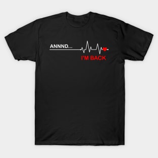 Heartbeat Heart Disease Warrior Fighter Wear Red in February T-Shirt